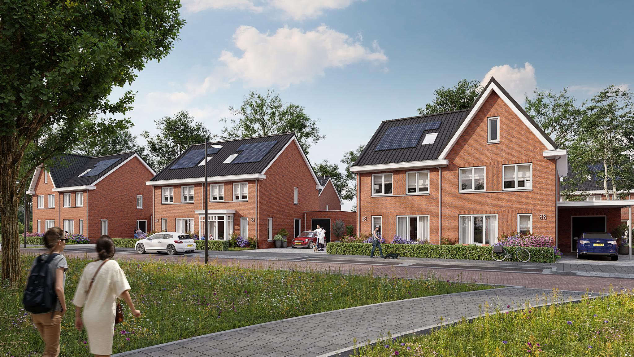Twee-onder-een-kap woningen, Twee onder een kapwoning Eengezinswoning