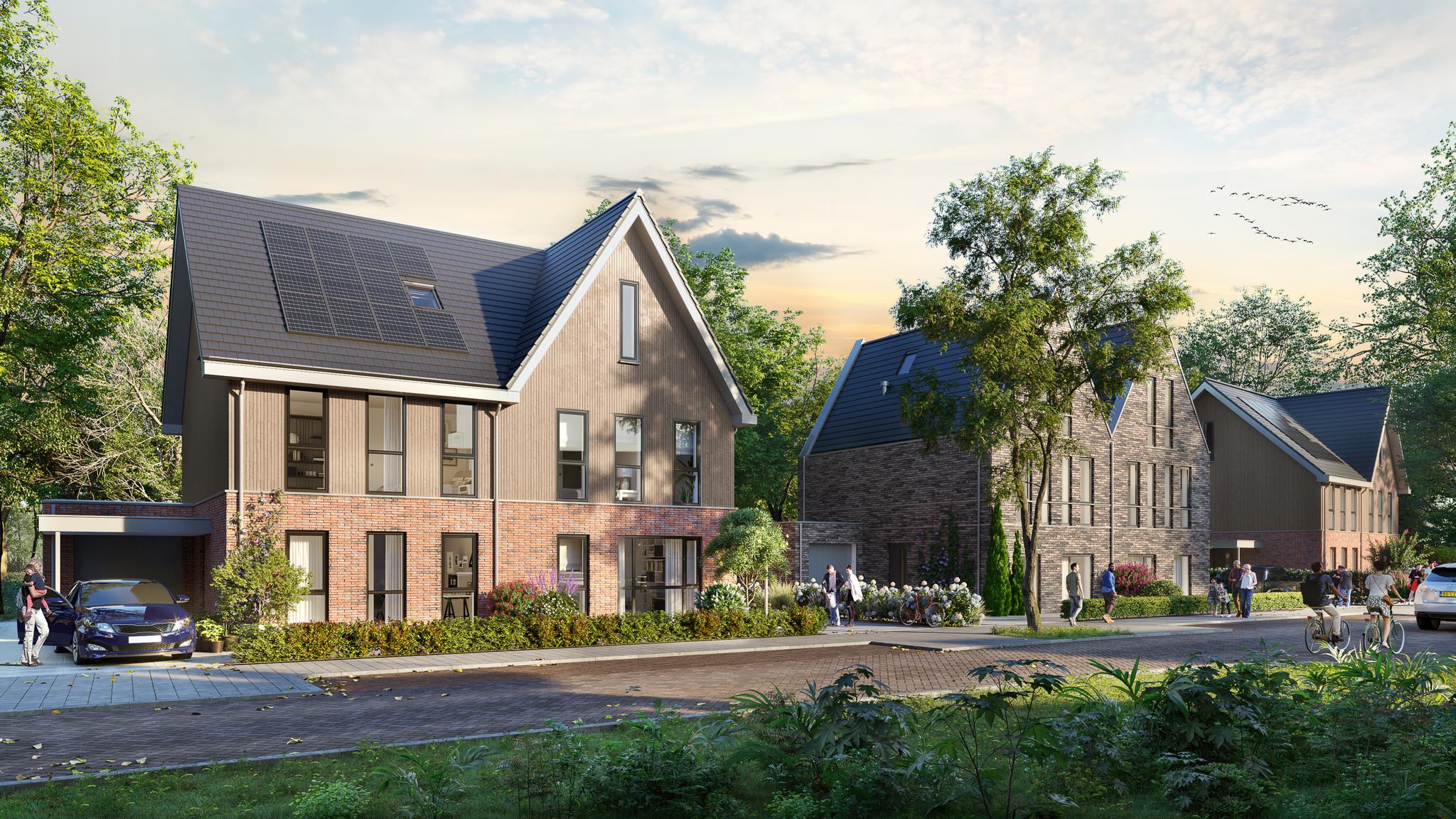 Twee-onder-een-kap woningen D01, Twee onder een kapwoning Eengezinswoning