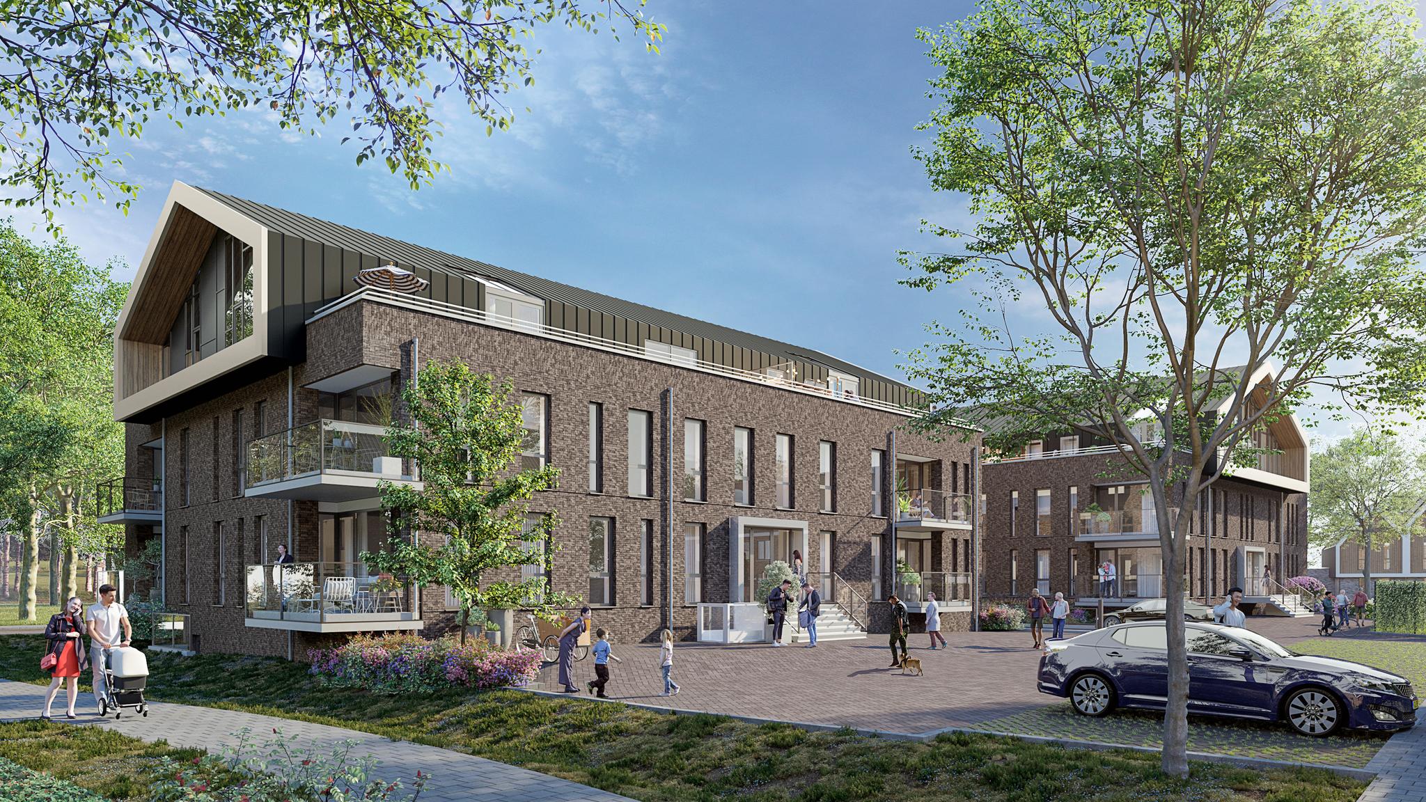 Appartementen eerste verdieping blok 5